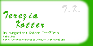 terezia kotter business card